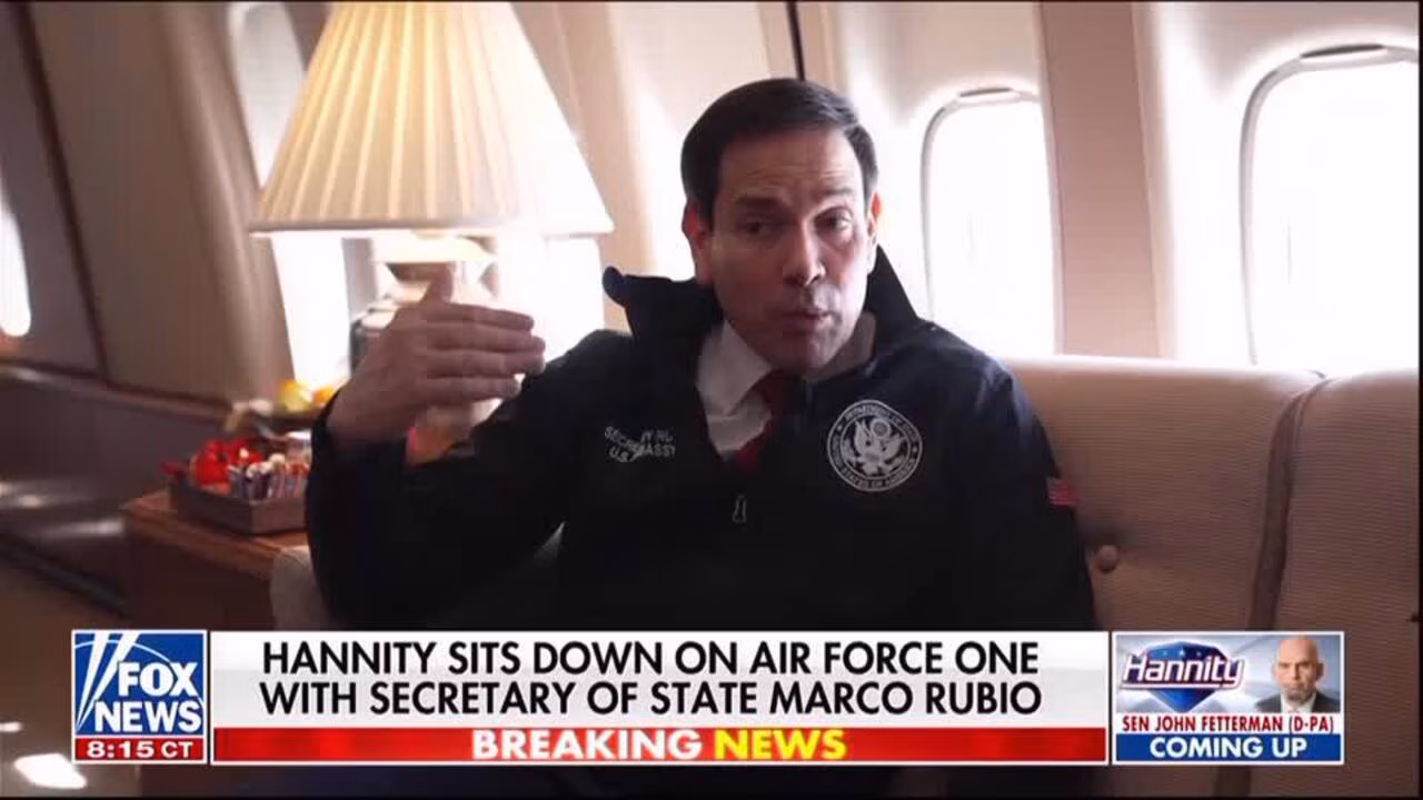 Marco Rubio laudă România de la bordul Air Force One